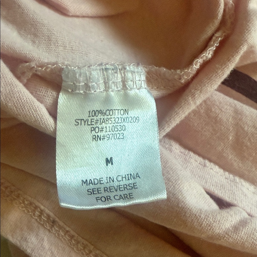Rebellious One Pink Long Sleeve Tee with Coffee Cup Design - Picture 5 of 7